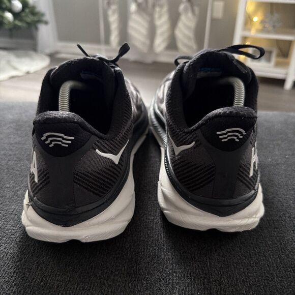 Hoka Clifton 9 Sneakers Mens Black Athletic Shoes Size 12 - Picture 4 of 7